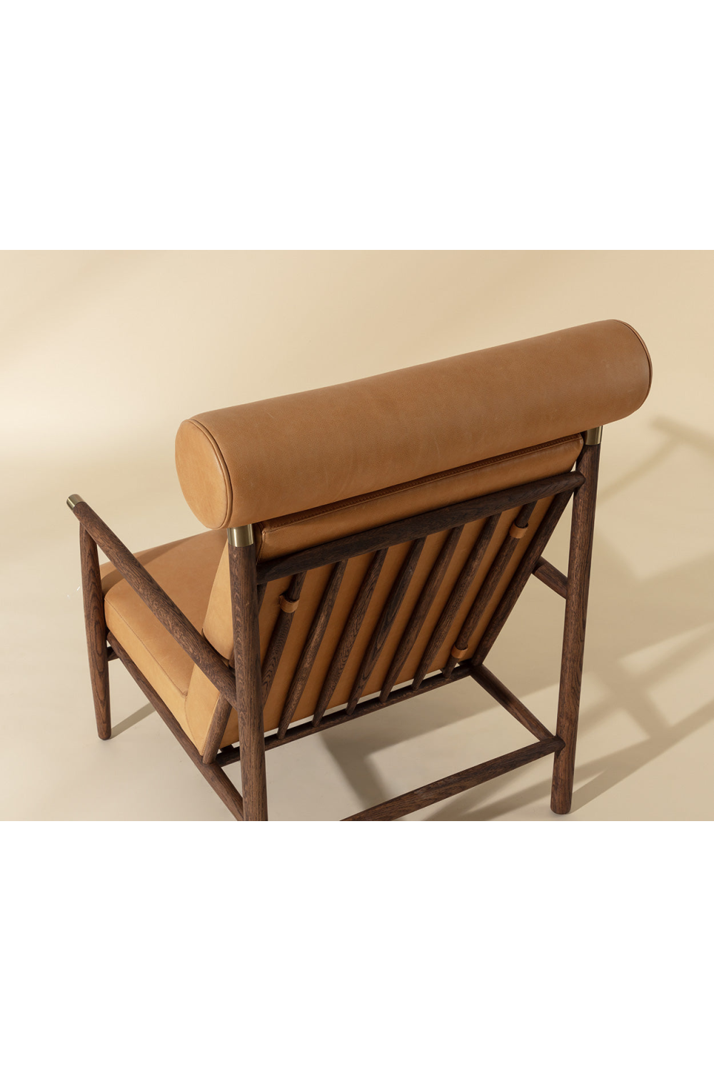   Modern European furniture - Oak Framed Leather Lounge Chair - www.oroa.com | Oroa.com