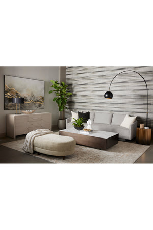   Modern European furniture - Bronze Framed Ceramic Coffee Table - www.oroa.com | Oroa.com