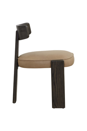   Modern European furniture - Oak Leather Dining Chairs (2) - www.oroa.com | Oroa.com