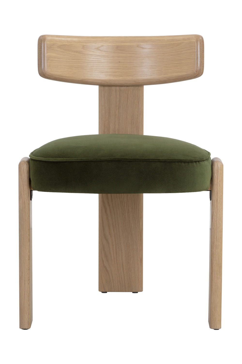   Oak Framed 3-Legged Dining Chairs (2) | Oroa.com