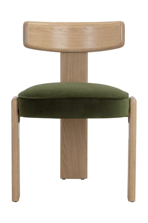   Oak Framed 3-Legged Dining Chairs (2) | Oroa.com