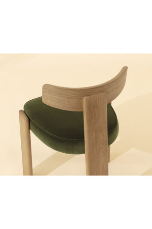   Modern European furniture - Oak Framed 3-Legged Dining Chairs (2) - www.oroa.com | Oroa.com