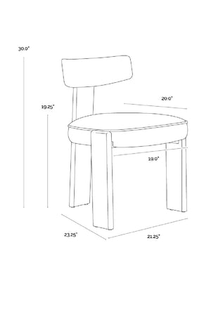   Modern European furniture - Oak Framed 3-Legged Dining Chairs (2) - www.oroa.com | Oroa.com