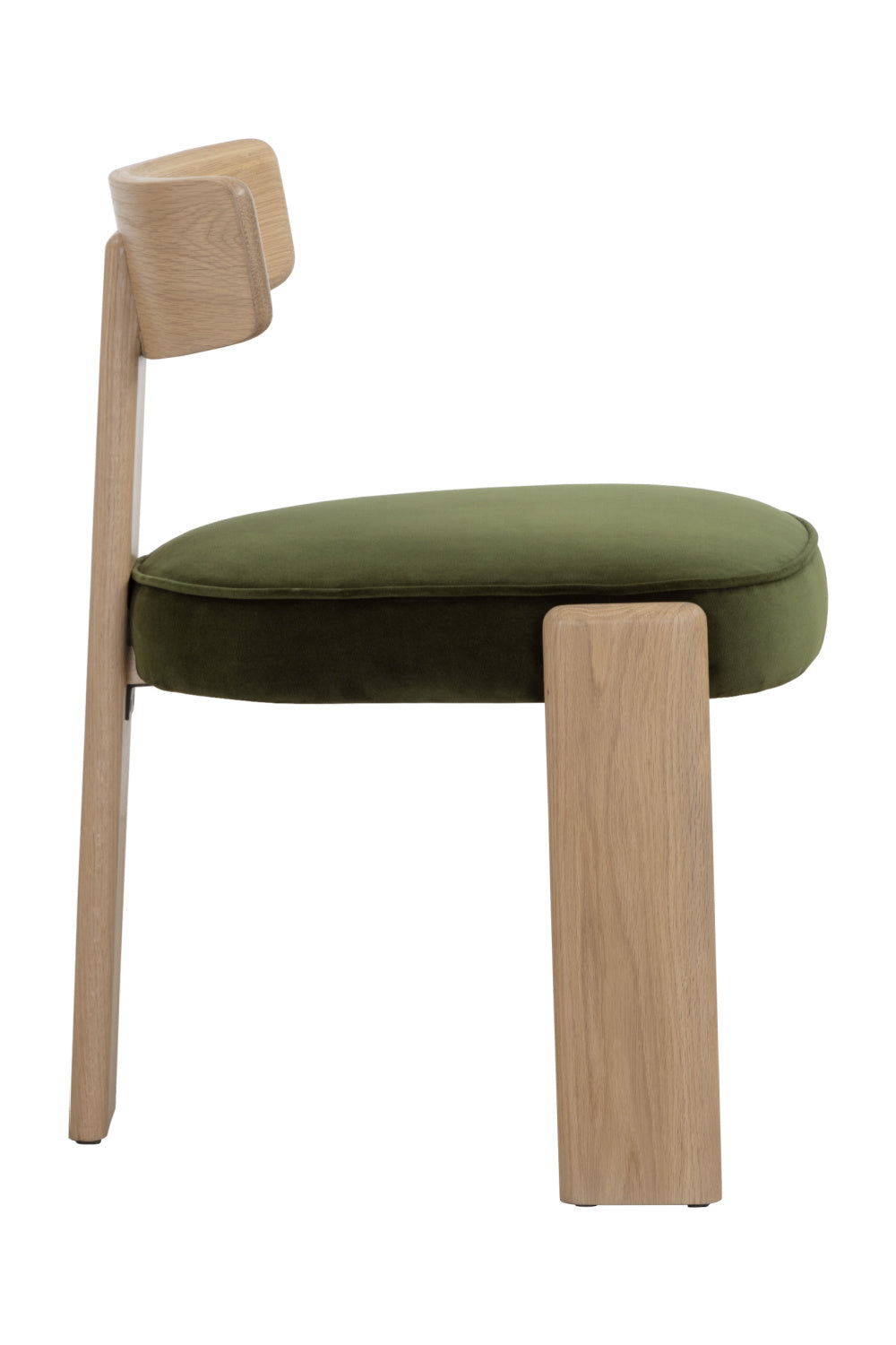   Modern European furniture - Oak Framed 3-Legged Dining Chairs (2) - www.oroa.com | Oroa.com