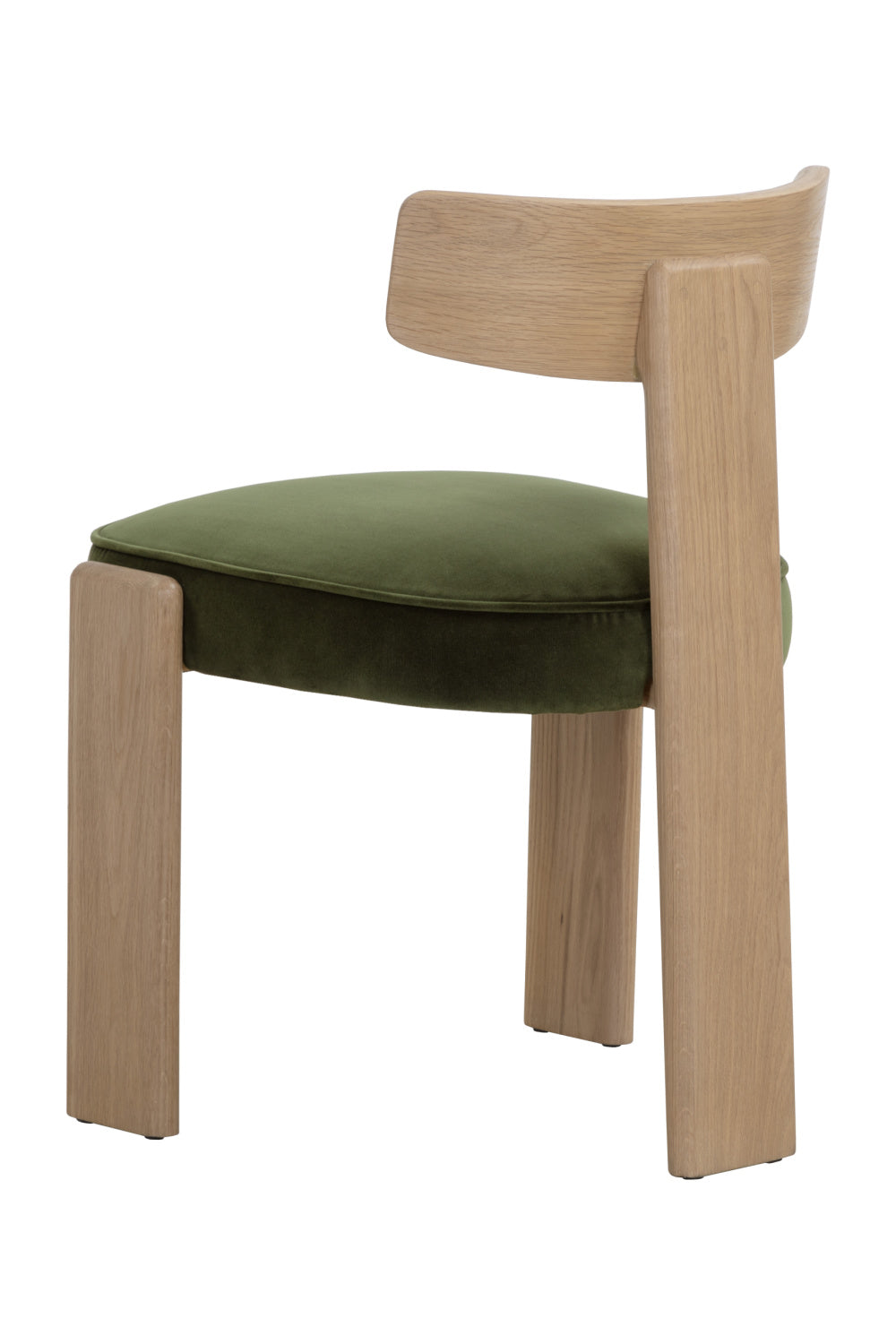   Modern European furniture - Oak Framed 3-Legged Dining Chairs (2) - www.oroa.com | Oroa.com