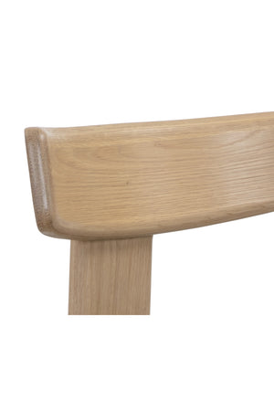  Modern European furniture - Oak Framed 3-Legged Dining Chairs (2) - www.oroa.com | Oroa.com