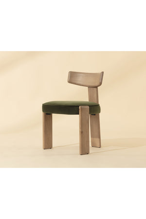   Modern European furniture - Oak Framed 3-Legged Dining Chairs (2) - www.oroa.com | Oroa.com