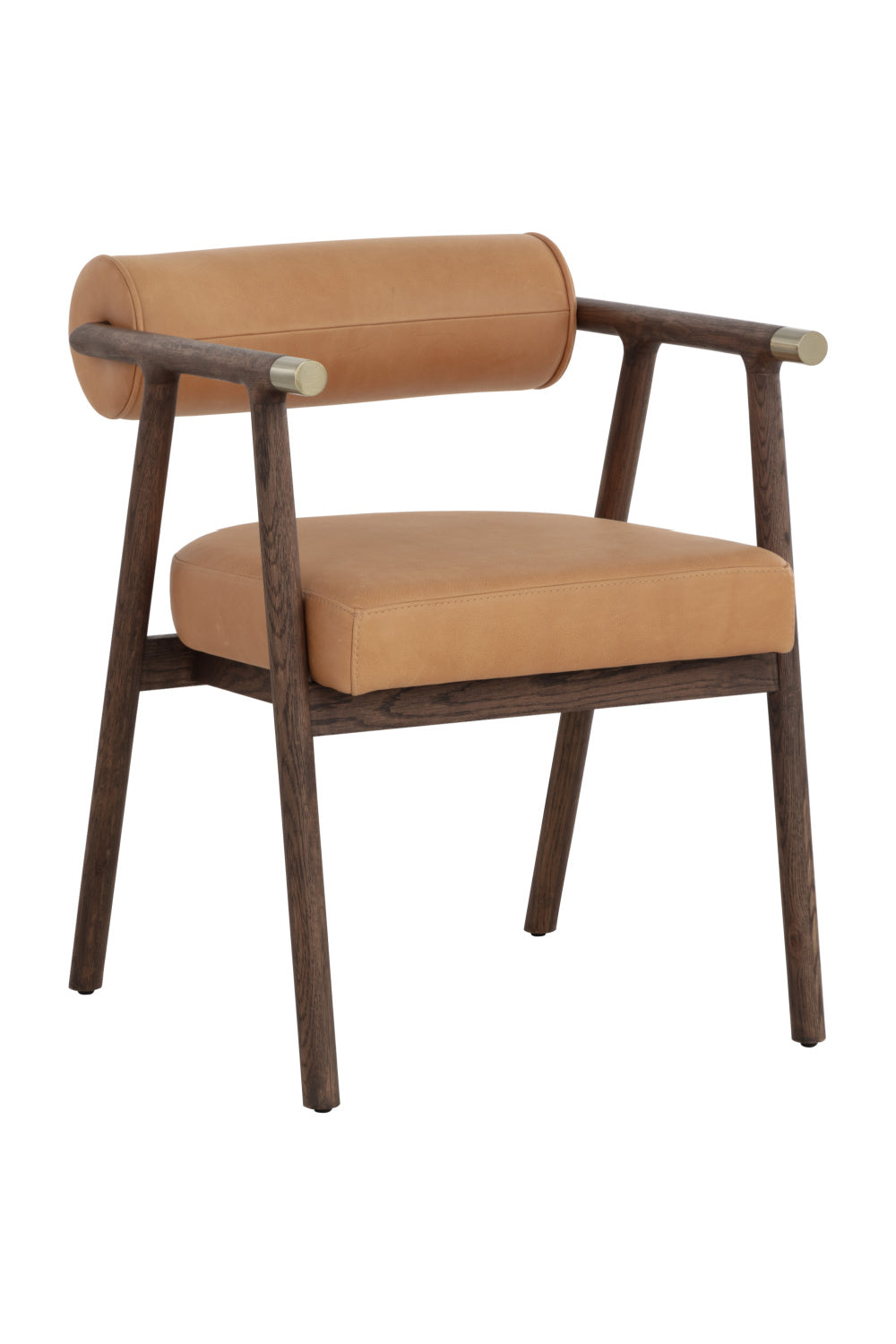   Modern European furniture - Brown Leather Dining Armchair - www.oroa.com | Oroa.com