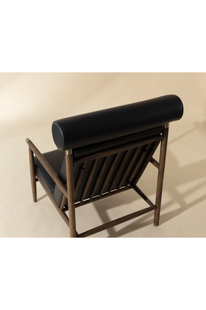   Modern European furniture - Oak Framed Leather Lounge Chair - www.oroa.com | Oroa.com