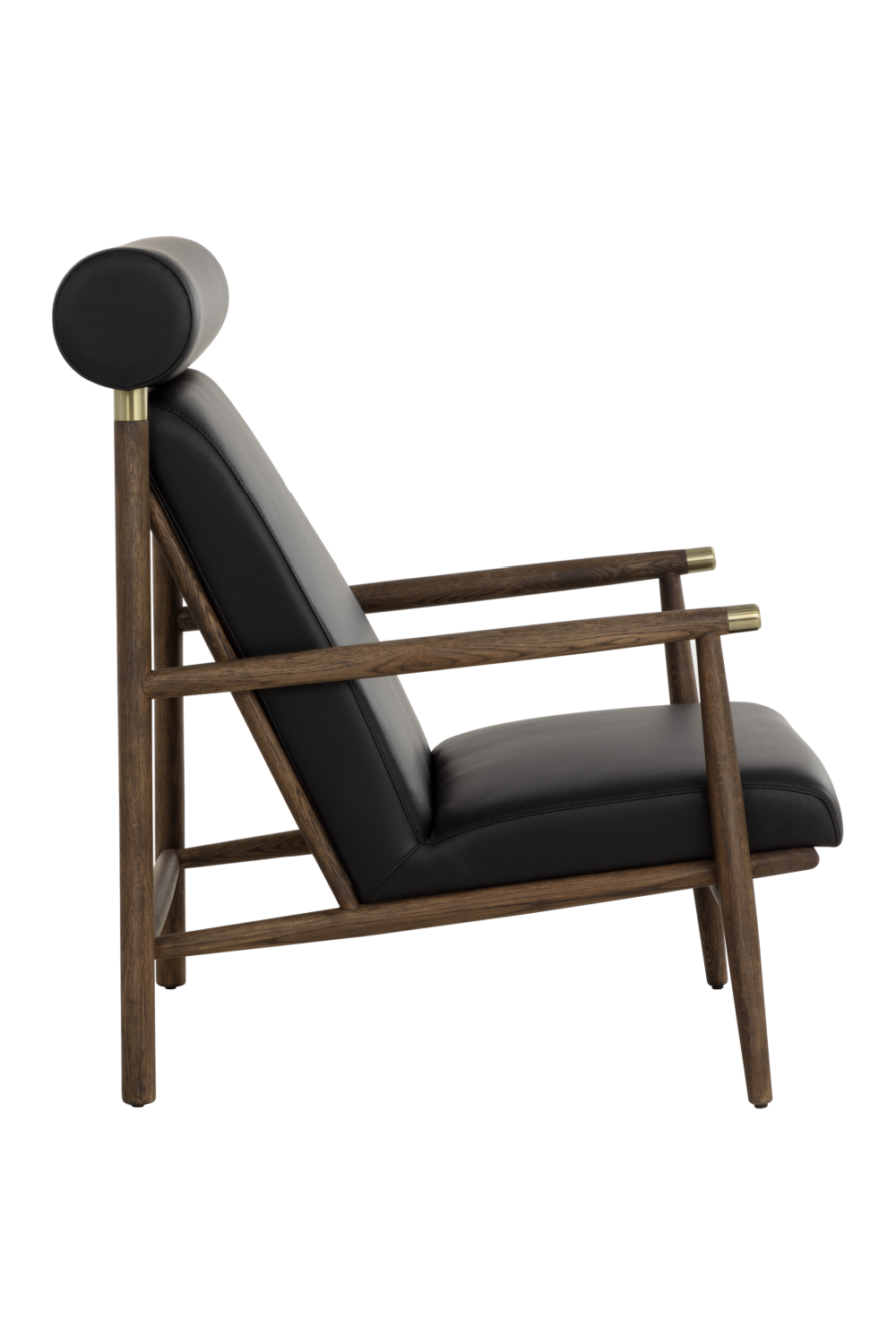   Modern European furniture - Oak Framed Leather Lounge Chair - www.oroa.com | Oroa.com