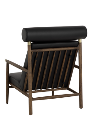   Modern European furniture - Oak Framed Leather Lounge Chair - www.oroa.com | Oroa.com