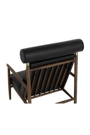   Modern European furniture - Oak Framed Leather Lounge Chair - www.oroa.com | Oroa.com