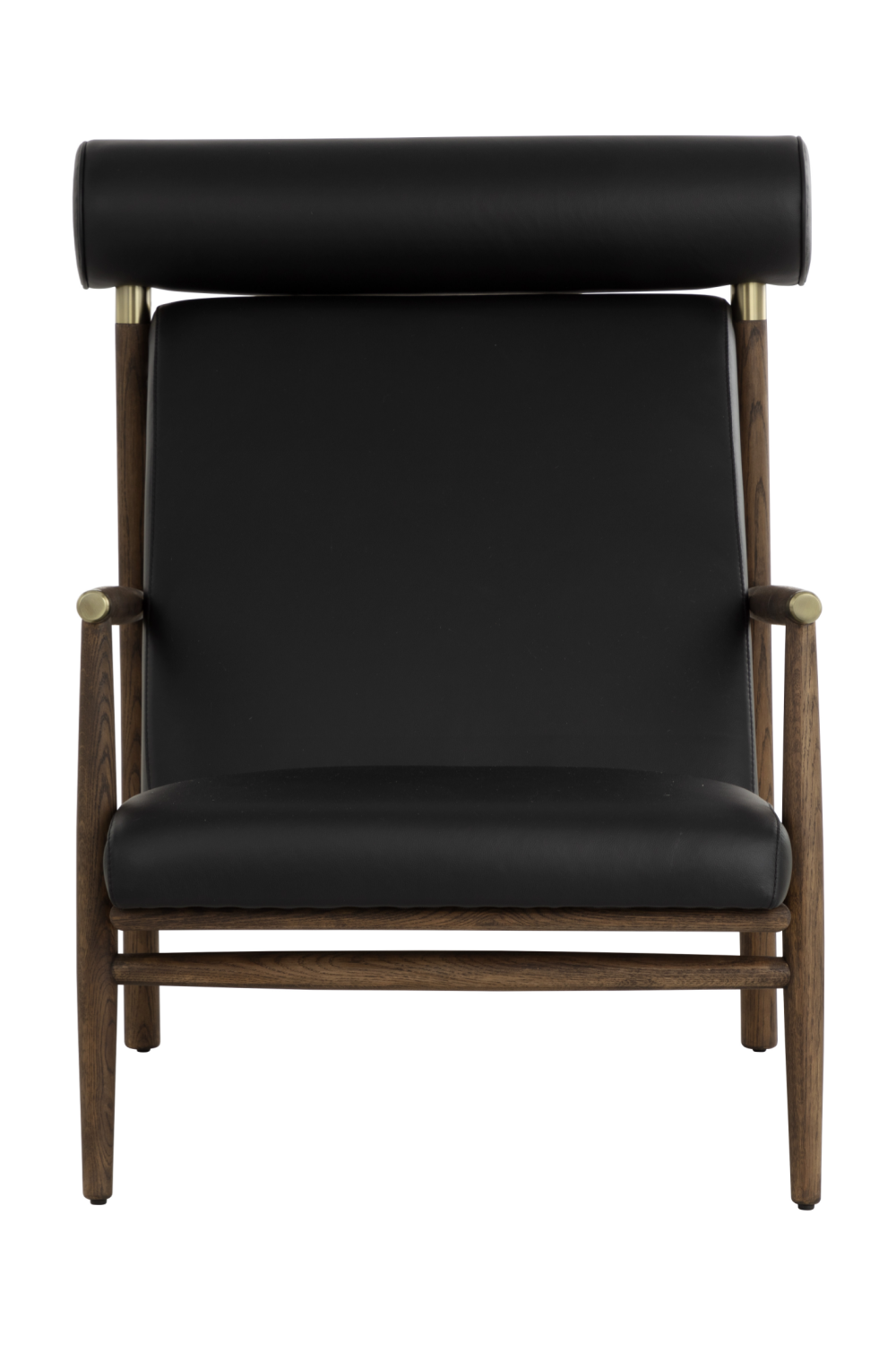   Modern European furniture - Oak Framed Leather Lounge Chair - www.oroa.com | Oroa.com