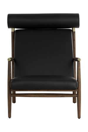   Modern European furniture - Oak Framed Leather Lounge Chair - www.oroa.com | Oroa.com