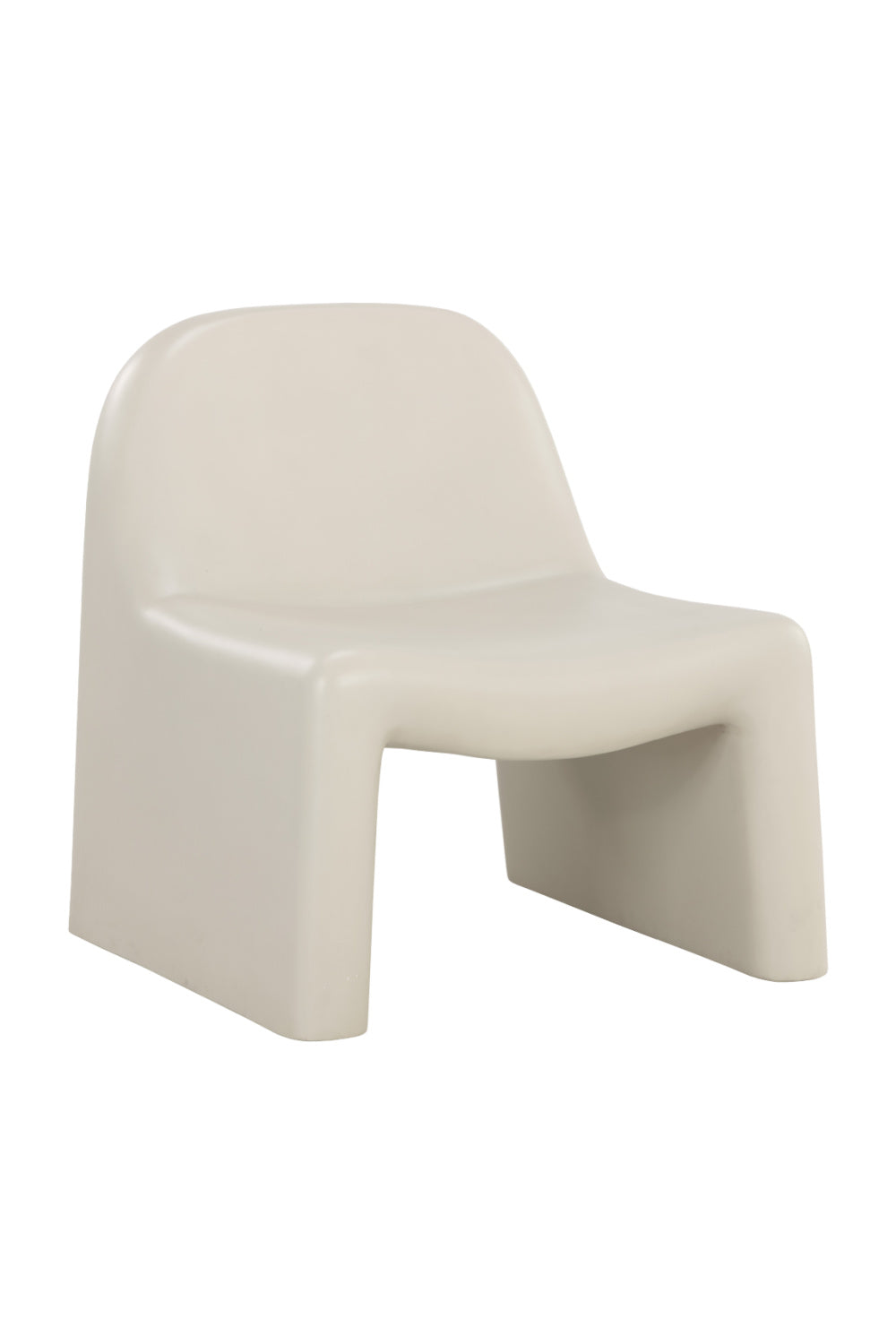   Modern European furniture - Cream Concrete Indoor/Outdoor Lounge Chair - www.oroa.com | Oroa.com