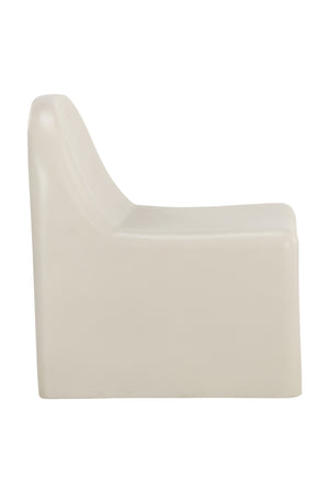   Modern European furniture - Cream Concrete Indoor/Outdoor Lounge Chair - www.oroa.com | Oroa.com