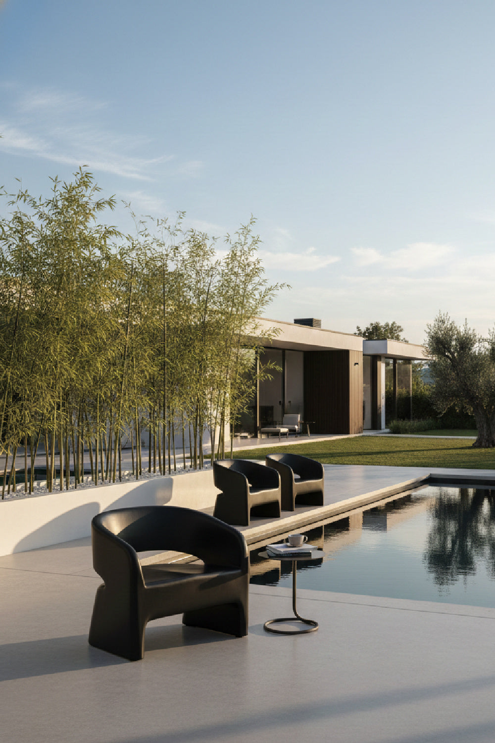   Modern European furniture - Black Indoor/Outdoor Lounge Chair - www.oroa.com | Oroa.com