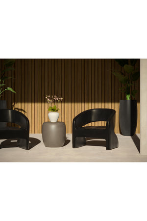   Modern European furniture - Black Indoor/Outdoor Lounge Chair - www.oroa.com | Oroa.com