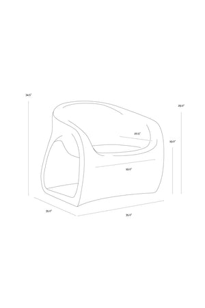   Modern European furniture - Molded Concrete Indoor/Outdoor Lounge Chair - www.oroa.com | Oroa.com