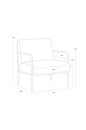  Modern European furniture - Hammered Brass Leather Lounge Chair - www.oroa.com | Oroa.com