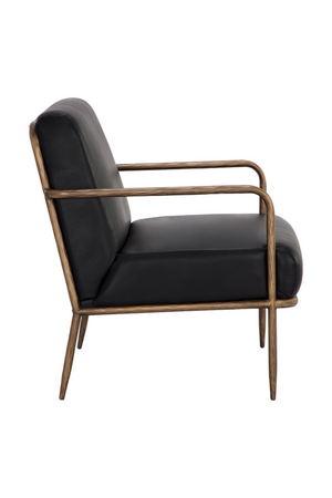   Modern European furniture - Hammered Brass Leather Lounge Chair - www.oroa.com | Oroa.com