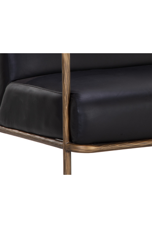   Modern European furniture - Hammered Brass Leather Lounge Chair - www.oroa.com | Oroa.com