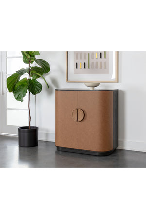   Modern European furniture - Smoked Acacia 2-Door Bar Cabinet - www.oroa.com | Oroa.com