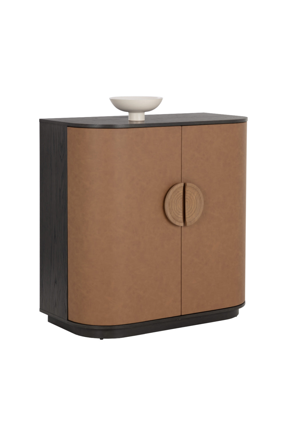   Modern European furniture - Smoked Acacia 2-Door Bar Cabinet - www.oroa.com | Oroa.com