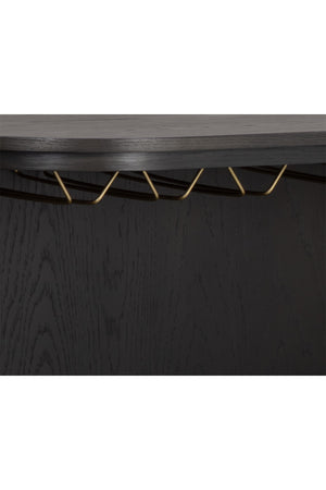   Modern European furniture - Smoked Acacia 2-Door Bar Cabinet - www.oroa.com | Oroa.com