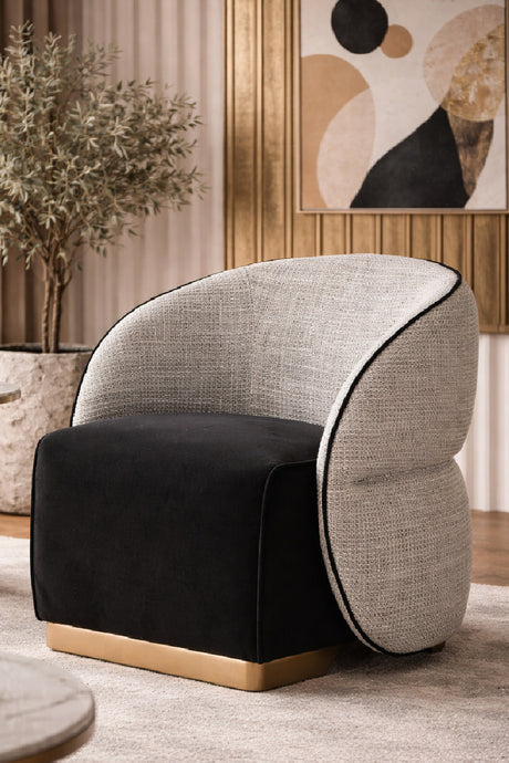   Modern European furniture - White Back Curved Lounge Chair - www.oroa.com | Oroa.com