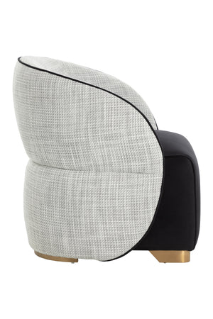   Modern European furniture - White Back Curved Lounge Chair - www.oroa.com | Oroa.com
