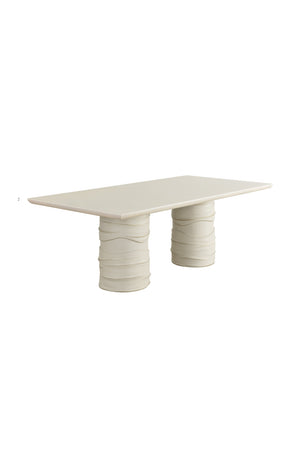   Modern European furniture - Cream Rectangular Indoor/Outdoor Dining Table - www.oroa.com | Oroa.com