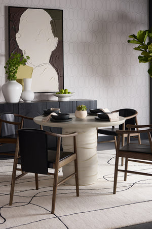   Modern European furniture - Cream Round Indoor/Outdoor Dining Table - www.oroa.com | Oroa.com