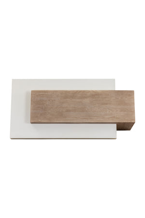   Modern European furniture - Rectangular Timber-Effect Indoor/Outdoor Coffee Table - www.oroa.com | Oroa.com