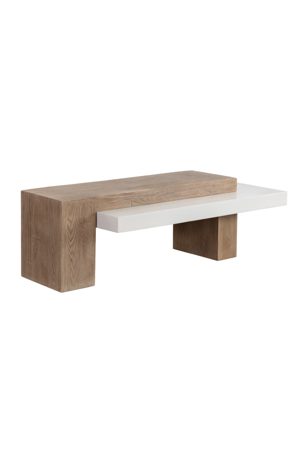   Modern European furniture - Rectangular Timber-Effect Indoor/Outdoor Coffee Table - www.oroa.com | Oroa.com