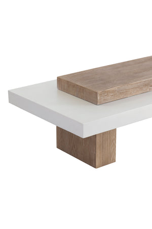   Modern European furniture - Rectangular Timber-Effect Indoor/Outdoor Coffee Table - www.oroa.com | Oroa.com