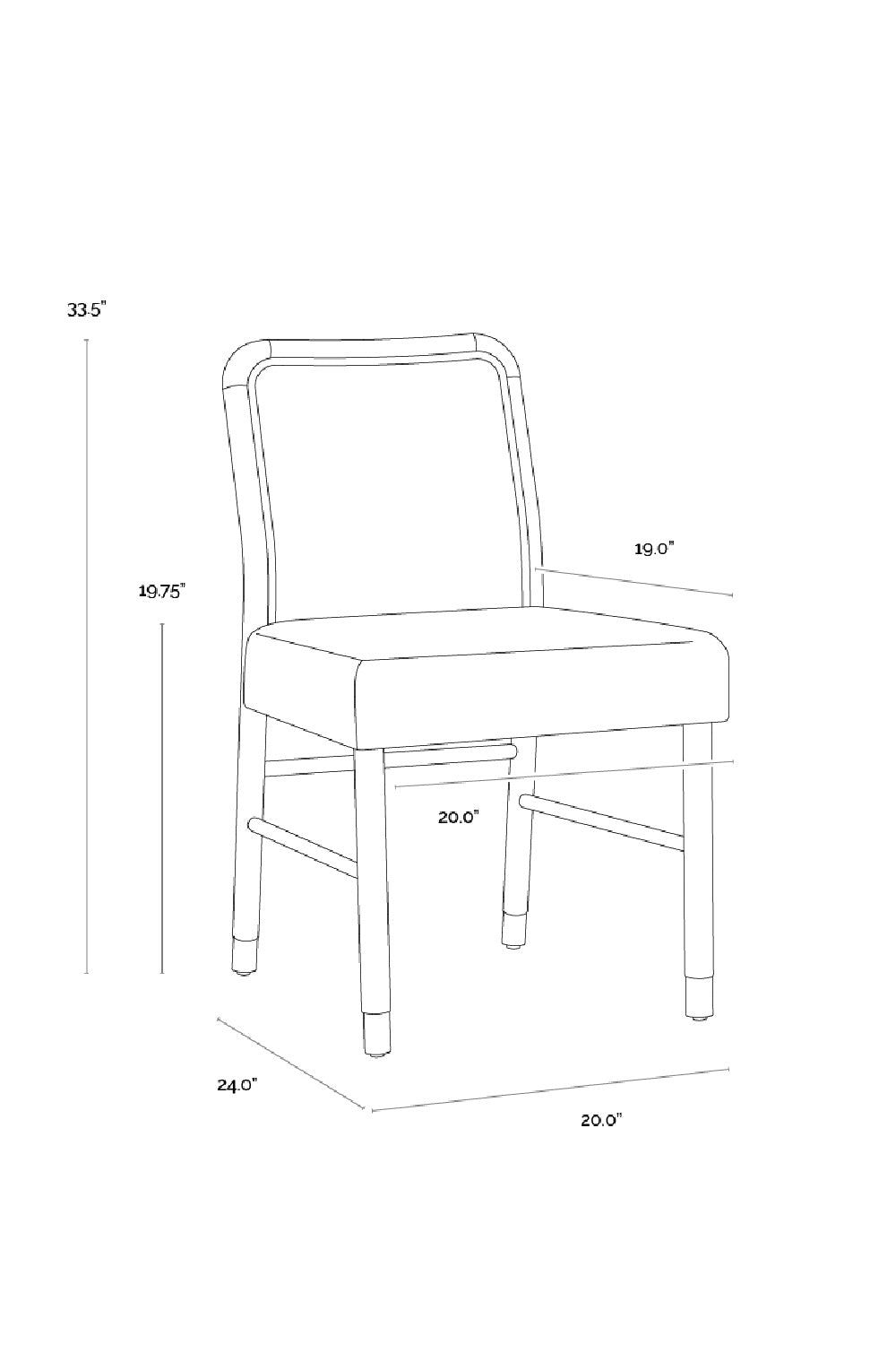   Rubberwood Framed Dining Chairs (2) Modern European furniture -  www.oroa.com | Oroa.com