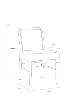   Rubberwood Framed Dining Chairs (2) Modern European furniture -  www.oroa.com | Oroa.com