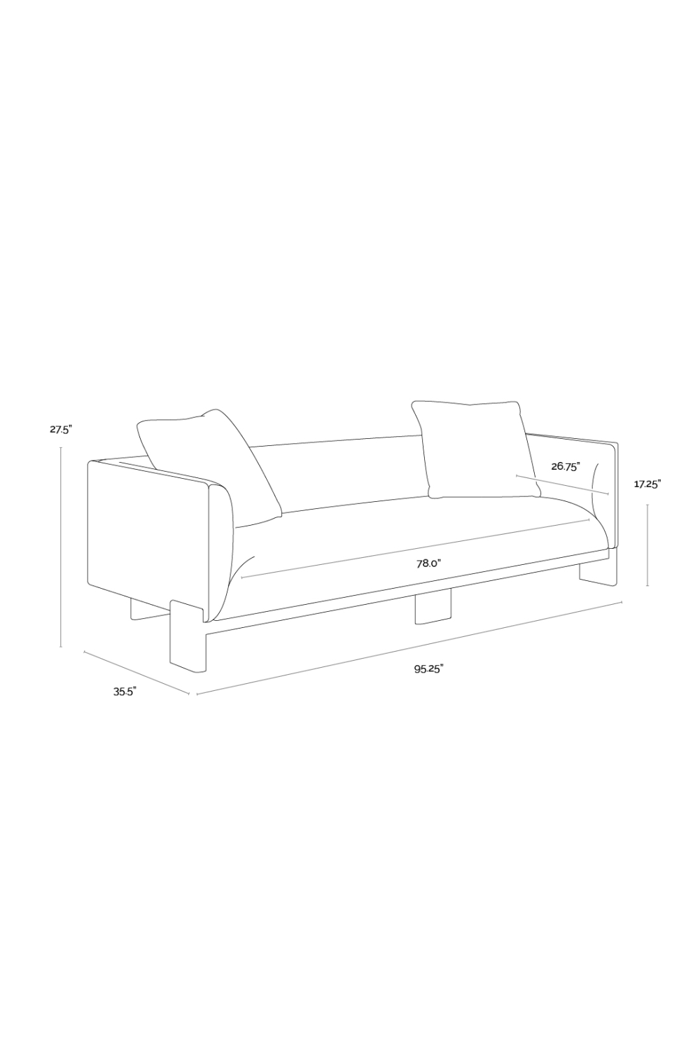   Modern European furniture - Oak Base White Upholstered Sofa - www.oroa.com | Oroa.com