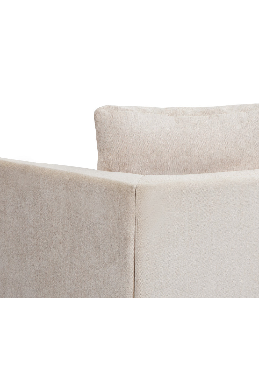   Modern European furniture - Oak Base White Upholstered Sofa - www.oroa.com | Oroa.com