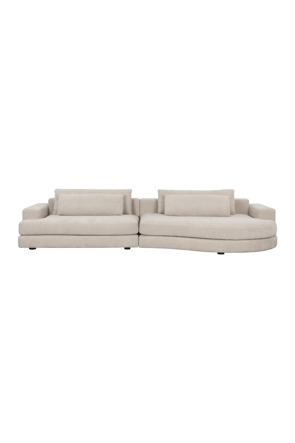   Modern European furniture - Cream Curved Seat Sofa - www.oroa.com | Oroa.com