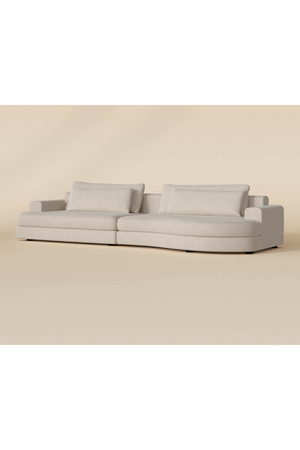   Modern European furniture - Cream Curved Seat Sofa - www.oroa.com | Oroa.com