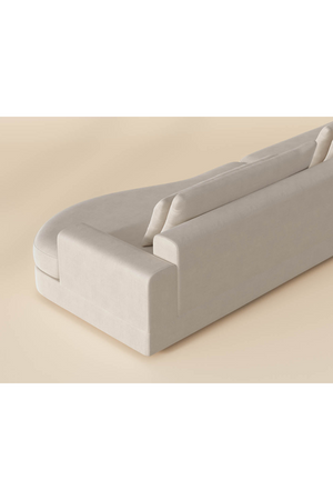   Modern European furniture - Cream Curved Seat Sofa - www.oroa.com | Oroa.com