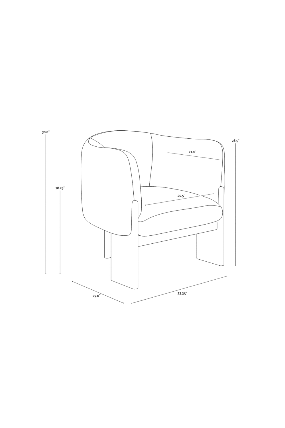   Modern European furniture - Black Leather Curved Lounge Chair - www.oroa.com | Oroa.com