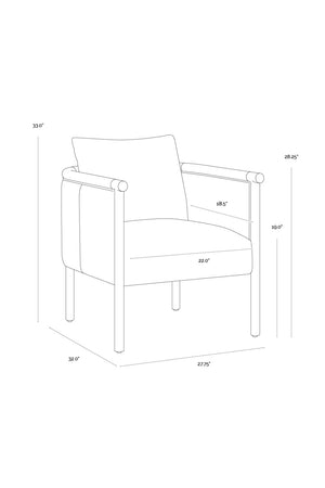   Modern European furniture - Curved Wood Frame Lounge Chair - www.oroa.com | Oroa.com