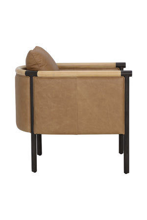   Modern European furniture - Curved Wood Frame Lounge Chair - www.oroa.com | Oroa.com