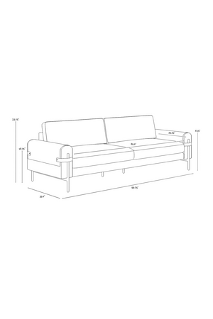   Modern European furniture - Brown Leather Strapped Sofa - www.oroa.com | Oroa.com