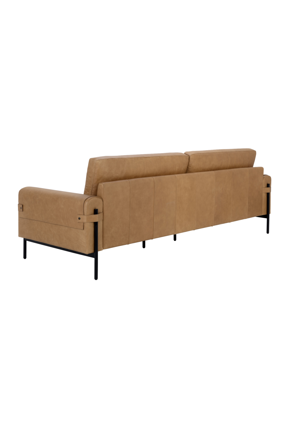   Modern European furniture - Brown Leather Strapped Sofa - www.oroa.com | Oroa.com