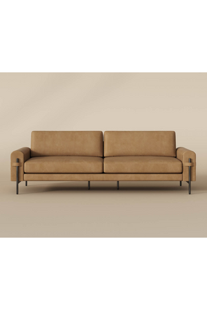   Modern European furniture - Brown Leather Strapped Sofa - www.oroa.com | Oroa.com