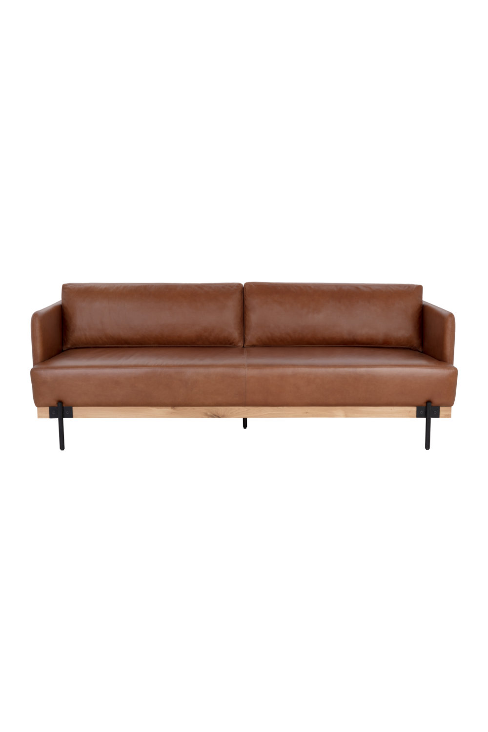   Modern European furniture - Oak Wood Frame Leather Sofa - www.oroa.com | Oroa.com